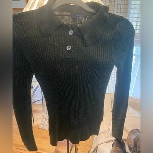 J.Crew Dark Green Knit Top XS NWT